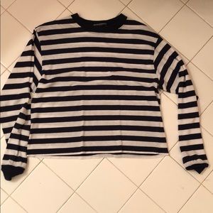 Navy and white brandy Melville top